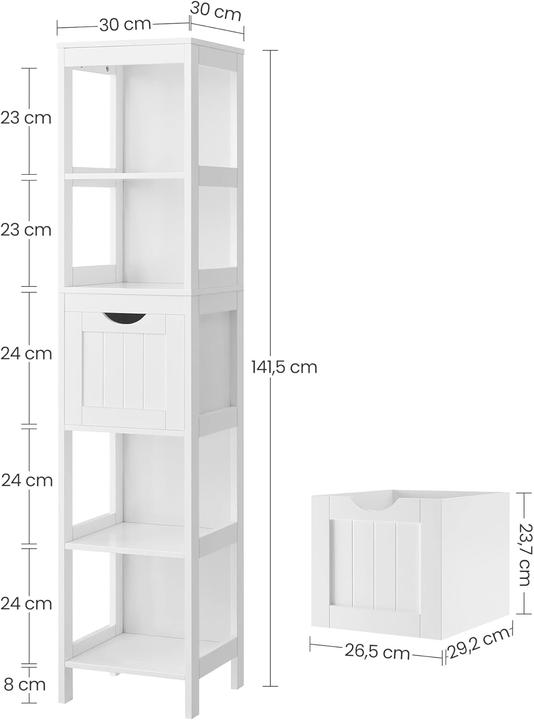 Actual product image Vasagle Felix (30 x 30 x 141.5 cm)