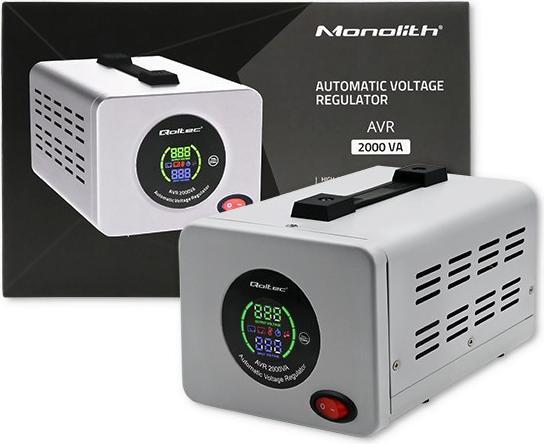 Produktbild Qoltec 50724 Automatyczny stabilizator napięcia AVR 2000VA (2 VA, 1600 W)