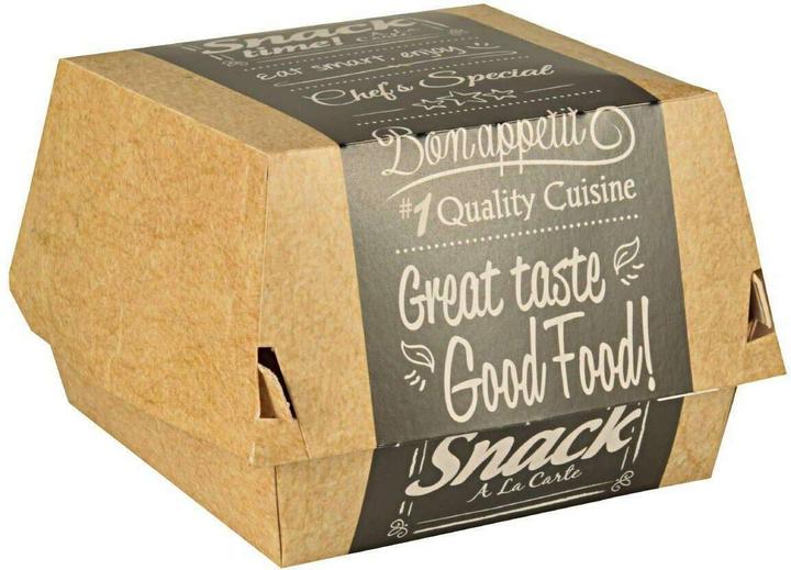 Papstar Hamburger-Box Pure 11,5 x 11 x 7 cm (50x)