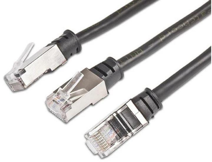 Immagine prodotto Wirewin Cavo patch per esterni: 1m, nero (U/FTP, CAT5e, 1 m)