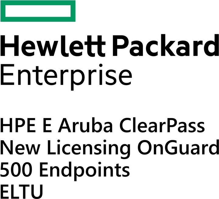 Actual product image HPE E Aruba ClearPass, New Licensing, OnGuard, 500 Endpoints, E-LTU (500 Devices)