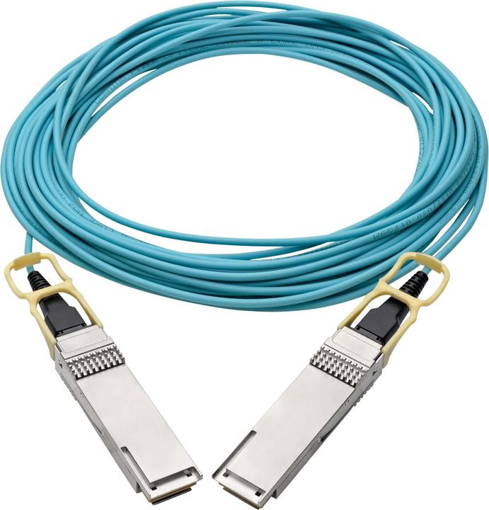 Produktbild Eaton QSFP28 to QSFP28 Active Optical Cable - 100GbE AOC M/M Aqua 10M 32.8ft. (10 m)