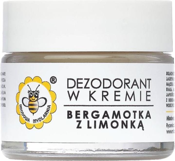 Miodowa Mydlarnia Honigseifenfabrik Creme Deodorant Bergamotte mit Limette 55g