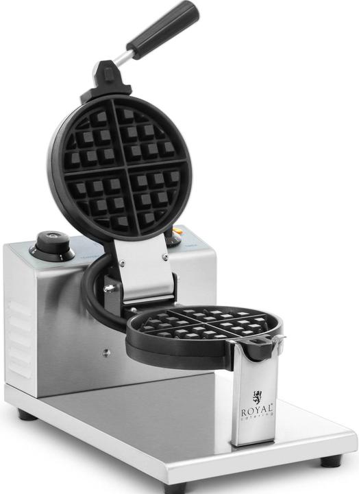 Actual product image Royal Catering Waffeleisen rund Waffelmaschine Waffelautomat Profi-Waffeleisen 1200 W