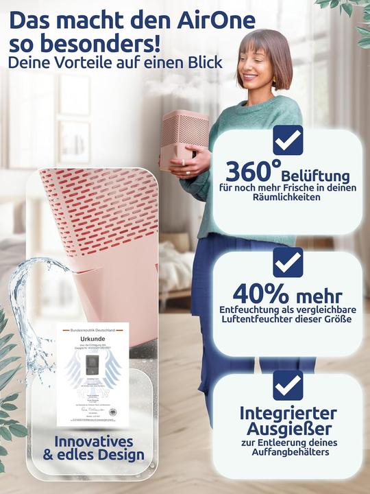 Produktbild BonAura AirOne Luftentfeuchter (23 m²)