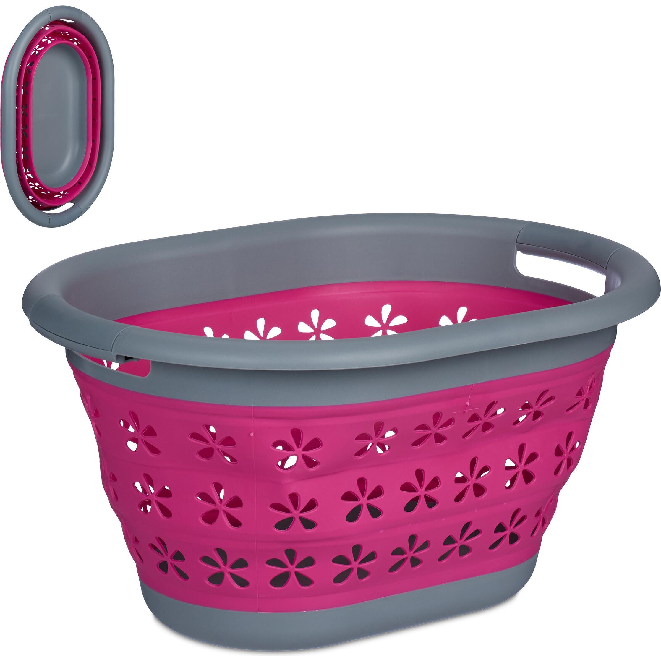 Relaxdays, Wäschekorb, Wäschekorb (17 l)