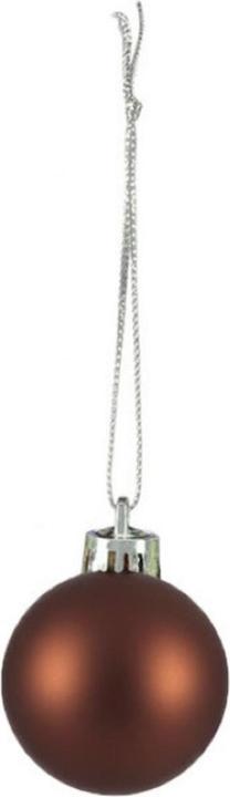 Produktbild Relaxdays - Weihnachtskugeln im 100er Set, Braun/ Silber, 7 x 6 cm (100 -teilig)