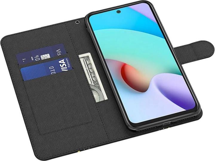 Immagine prodotto Cover-Discount Xiaomi Redmi A2 / A1 - Custodia effetto glitter fiori nero (KXD A1, Xiaomi Redmi A2)