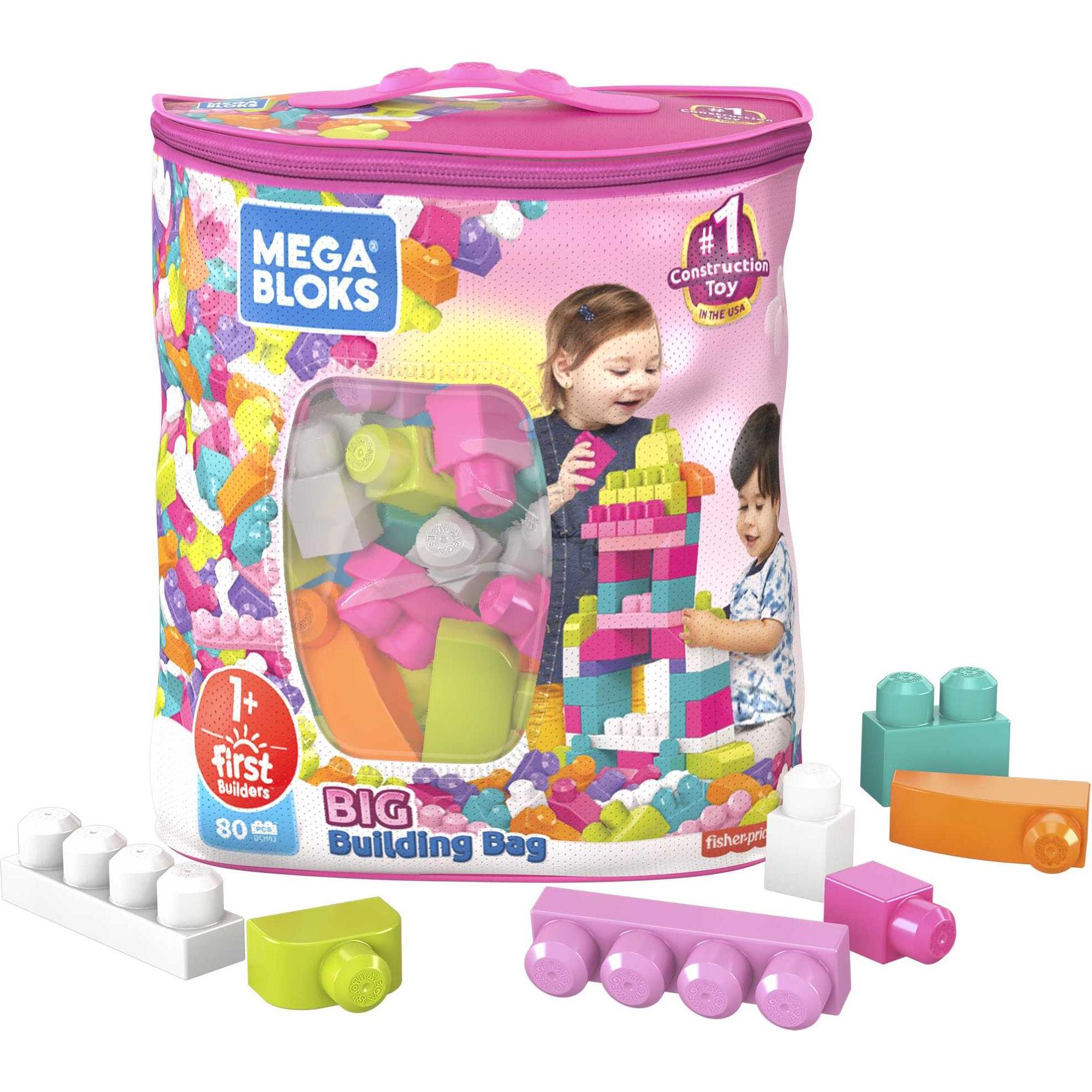 Thumbnail - Mega Bloks Bausteinebeutel pink (80 Teile)
