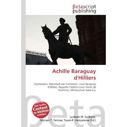 Achille Baraguay d'Hilliers, Fachbücher