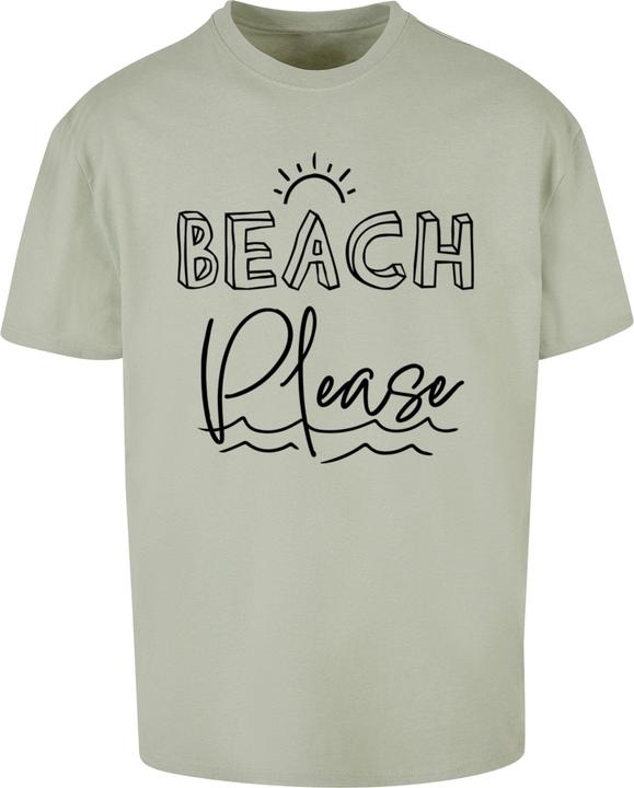 Merchcode Beach Please Heavy Oversized Tee - 118121 (S)