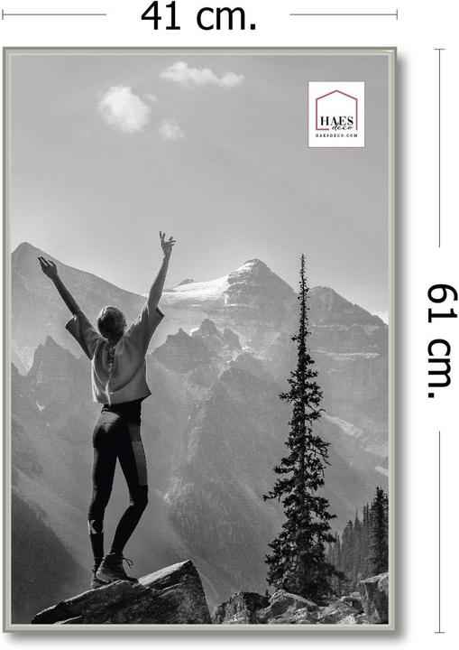 Actual product image Haes Deco Deco Kunststoff-Fotorahmen 40x60 cm EF9S Easy Frame Silber (40 x 60 cm)