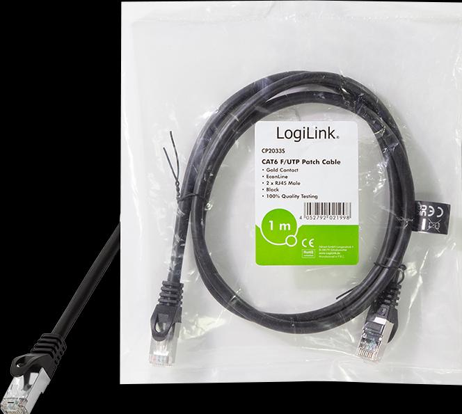 Actual product image LogiLink Network cable (F/UTP, CAT6, 2 m)