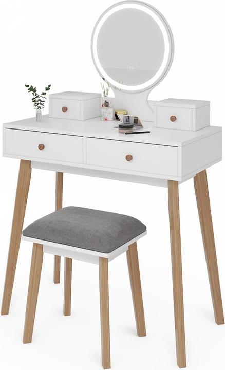 Image du produit Vicco Finya avec tabouret et éclairage (80 x 41 x 127.50 cm)
