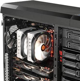 Actual product image Thermaltake Frio Extreme Silent 14 Dual Processor Cooler, Metallic