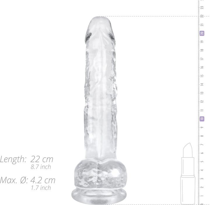 Image du produit Easytoys Godemiché en gel avec testicules - 19 cm