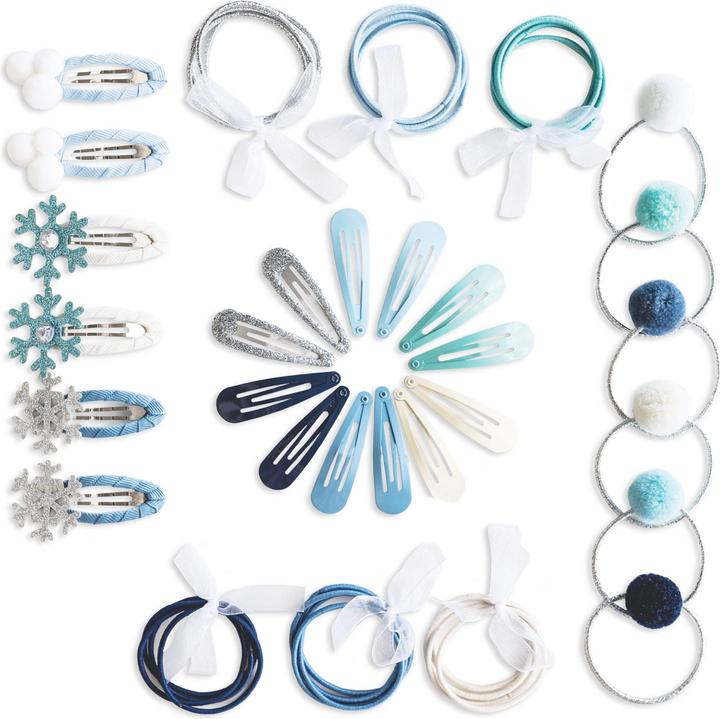 Image du produit Papierdrachen 48 barrettes & élastiques à cheveux - Princesse des neiges (Élastiques à cheveux)