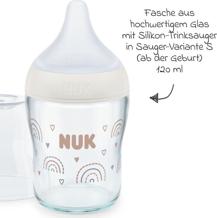 Image du produit NUK Biberon P.M.Verre120ml Si.S (120 ml)