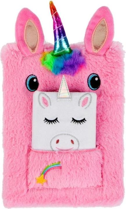 Starpak Tagebuch Plüsch 148x210 Einhorn Beutel (148 x 210 mm)