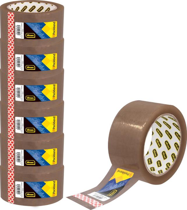 Actual product image Idena Packband geräuscharm braun 5cmx66m (50 mm)