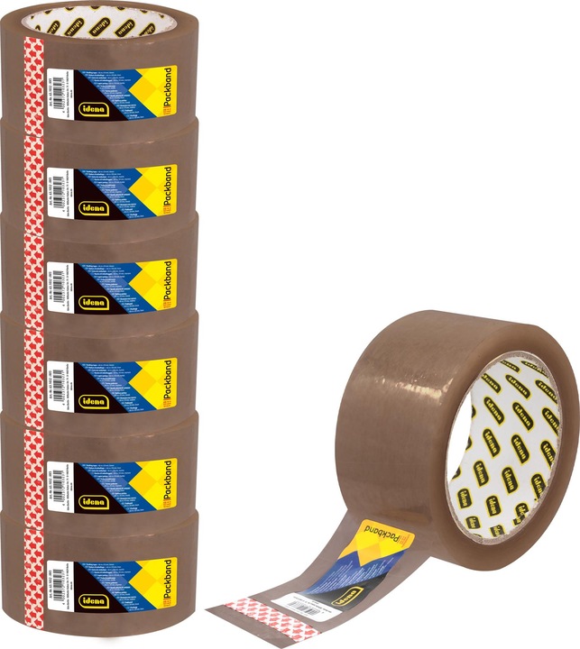 Produktbild Idena Packband geräuscharm braun 5cmx66m (50 mm)