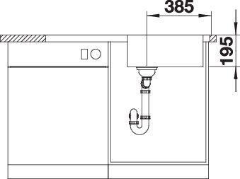 Actual product image Blanco Dinas XL 6 S (Top-mounted sink, 100 cm, 50 cm)