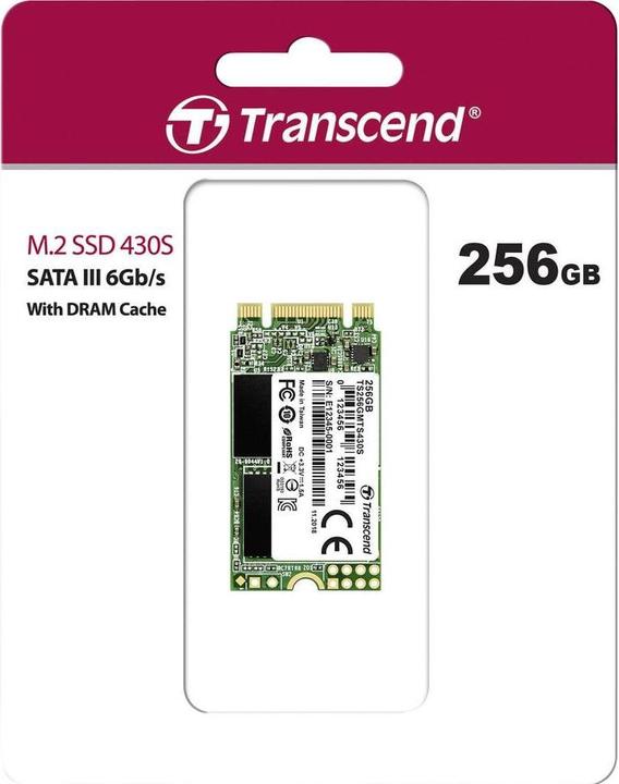 Actual product image Transcend 430S (256 GB, M.2 2242)