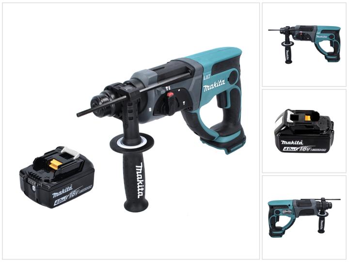 Actual product image Makita DHR 202 M1 Battery combi hammer 18V 2,0J SDS Plus with 1x BL1840 B 4,0 Ah battery (Rechargeable battery operated)