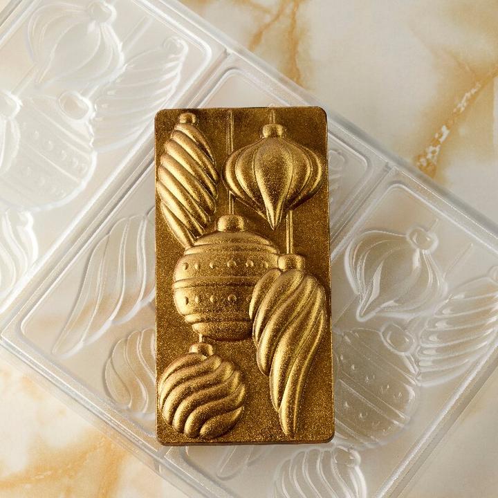 Produktbild Pavoni Schokoladentafel Giessform Weihnachtskugeln