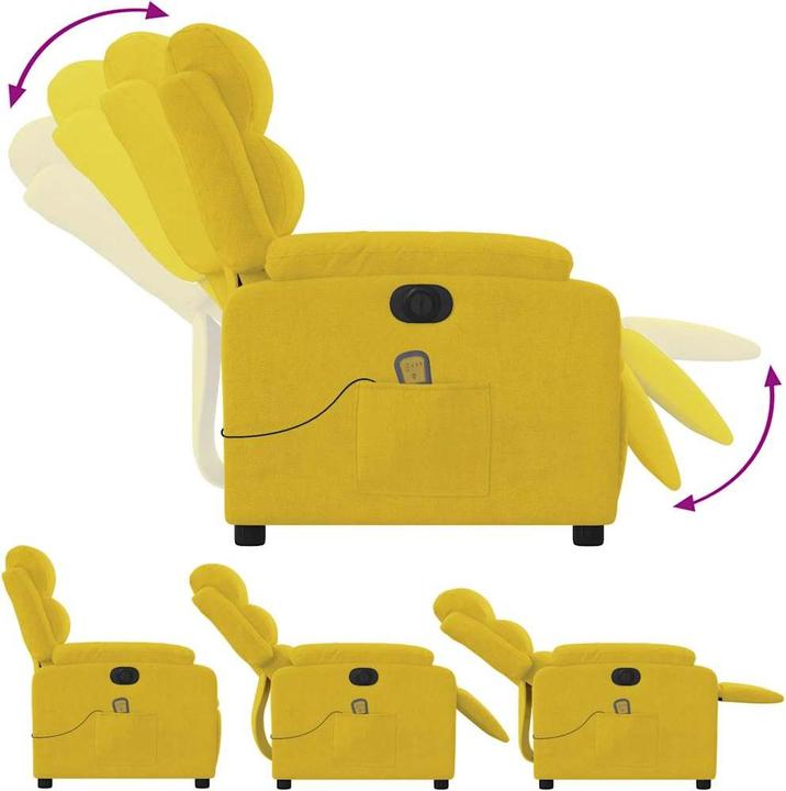 Produktbild vidaXL Massagesessel Elektrisch Samt