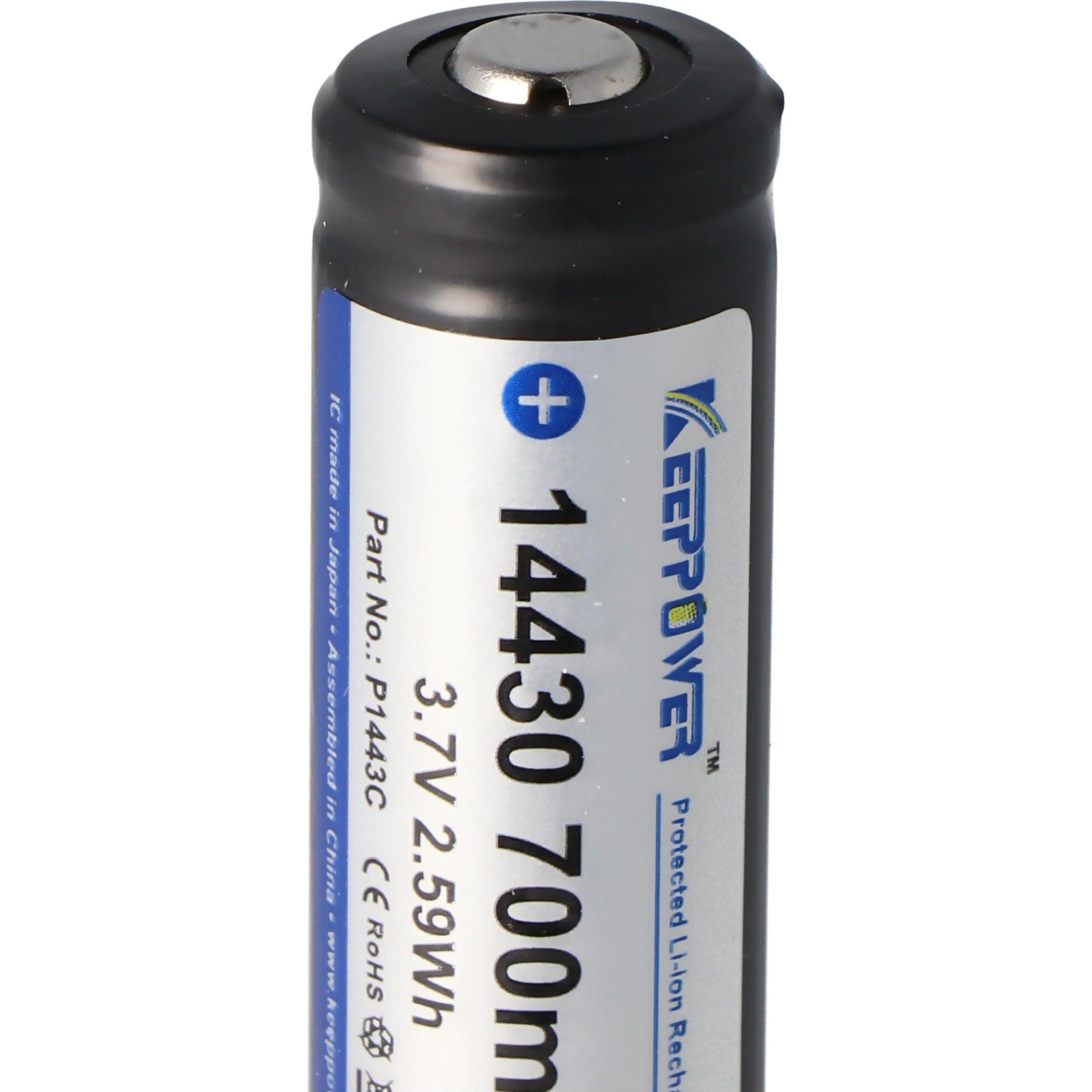 Thumbnail - Keeppower 14430 (1 Stk., 14430, 700 mAh), Batterien + Akkus