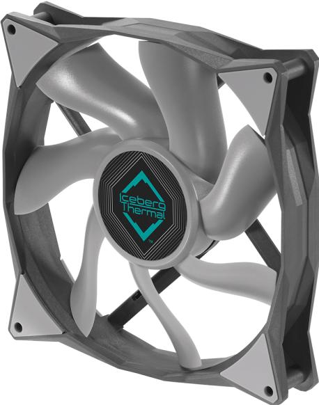 Produktbild Iceberg Thermal IceGALE Xtra Computergehäuse Ventilator 14 cm Grau 1 Stück(e) (140 mm, 1 x)