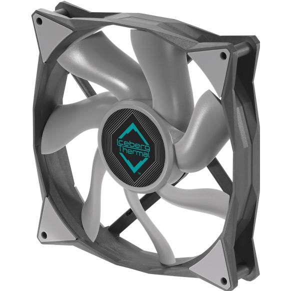 Thumbnail - Iceberg Thermal IceGALE Xtra Computergehäuse Ventilator 14 cm Grau 1 Stück(e) (140 mm, 1 x), PC Lüfter, Grau