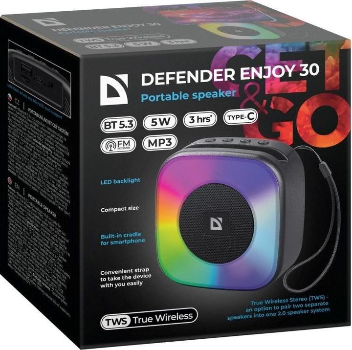 Actual product image Defender Enjoy the Bluetooth speaker (5 h, Rechargeable battery operated)