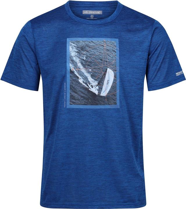 Actual product image Regatta Mens Fingal VIII Sailboat Marl T-Shirt (M)
