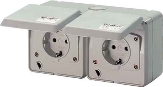 Actual product image Mennekes MEN 4235 DOUBLE SOCKET 16A230V