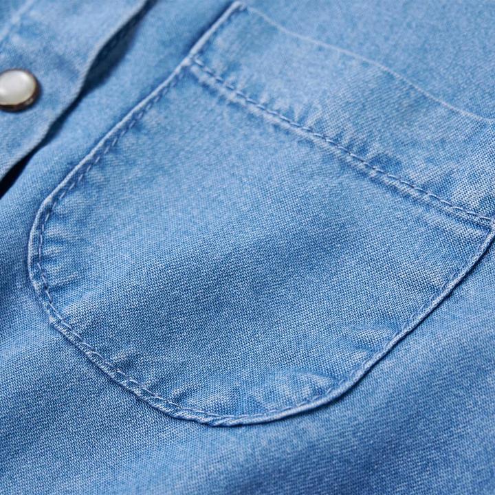 Immagine prodotto vidaXL Abito da bambino con maniche lunghe blu navy e blu denim (92)