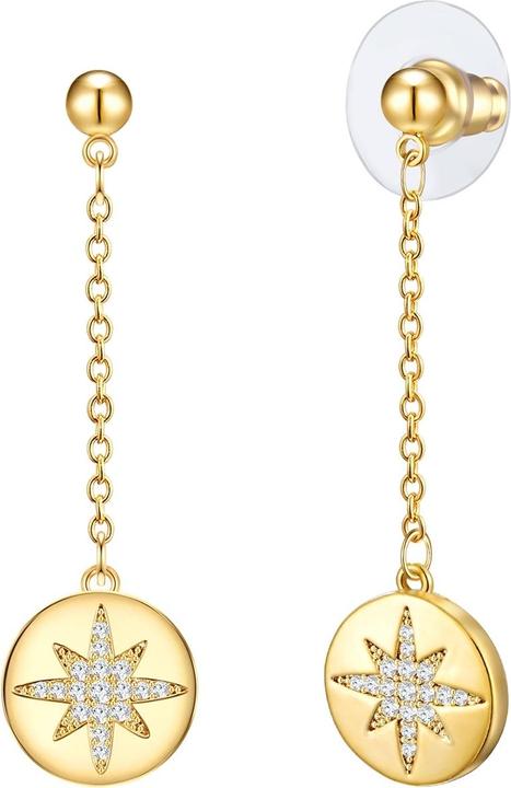 Actual product image Lulu & Jane Ladies earrings star metal - 35618 (Metal alloy)