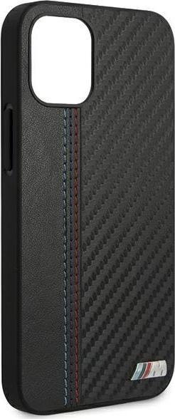 Produktbild BMW M Hard Case PU Carbon Tricolor Stitch für Apple iPhone 12 mini - black (Apple iPhone 12 mini)