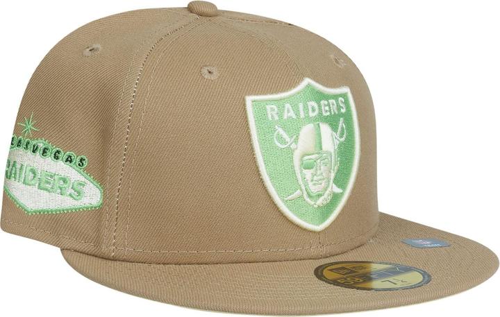 Actual product image New Era 59Fifty Fitted Cap - Las Vegas Raiders khaki (7 1/8)