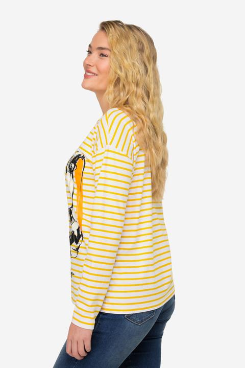 Actual product image Laurasøn Striped Pelican Print Shirt OEKO-TEX Made in Green (L)