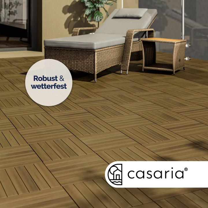 Produktbild Casaria Holzfliese (66 x, 30 x 30 cm)