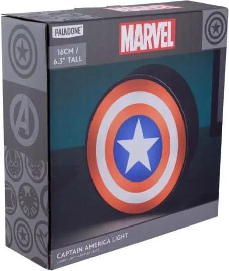 Actual product image Paladone Products Lampada Marvel Captain America Box Light