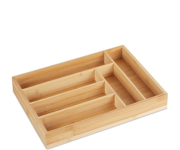 Image du produit Relaxdays Range-couverts en bambou