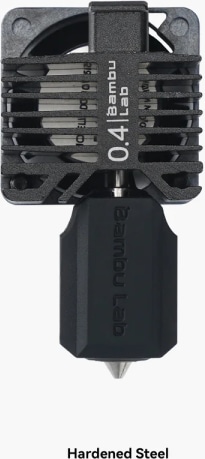 Actual product image Bambu Lab P1 Hotend - hardened steel nozzle 0.4mm (Hotend)