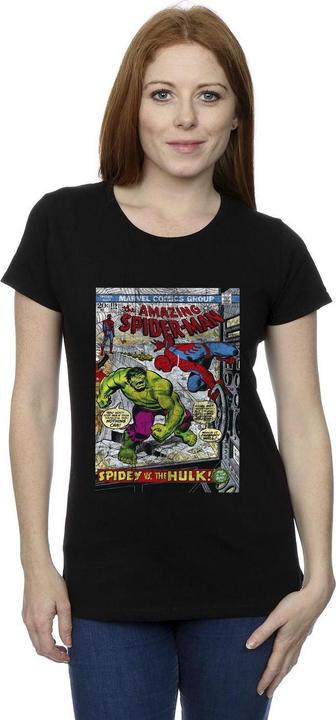 Immagine prodotto Spider-Man VS Hulk Cover Maglietta Donna (S)