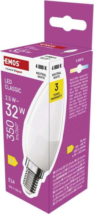 Produktbild Emos Classic (E14, 2.50 W, 350 lm, 1 x, D)