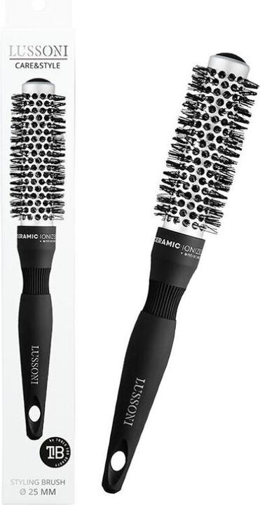 Lussoni Hr Brush C&S Round Silver Styling 25mm