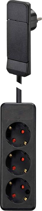 Immagine prodotto NVB 104551 Presa multipla nera a spina piatta 1 pz. (3 x, 1.60 m)