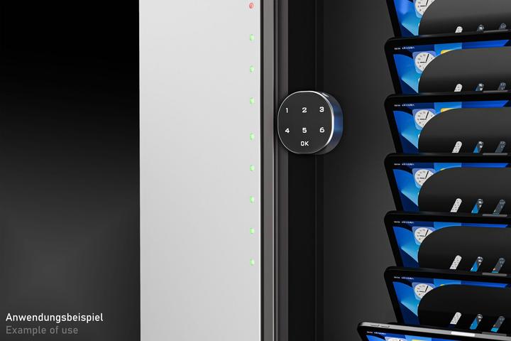 Productafbeelding Good Connections ARIES PRO T10C wandlaadkast tot 11", USB-C?, 30W poort, PD3.0, zwart/grijs (30 W, 10 ports)